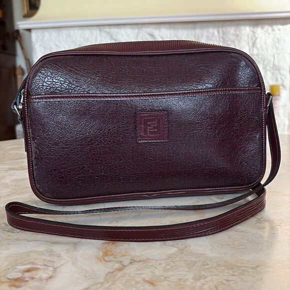 Fendi Vintage 1985 Monogram Leather Shoulder Bag - Picture 4 of 16